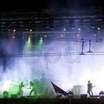 epa06009022 The Prodigy music band performs on The Great National Assembly Square in Chisinau, Moldova, 03 June 2017.  EPA/DUMITRU DORU